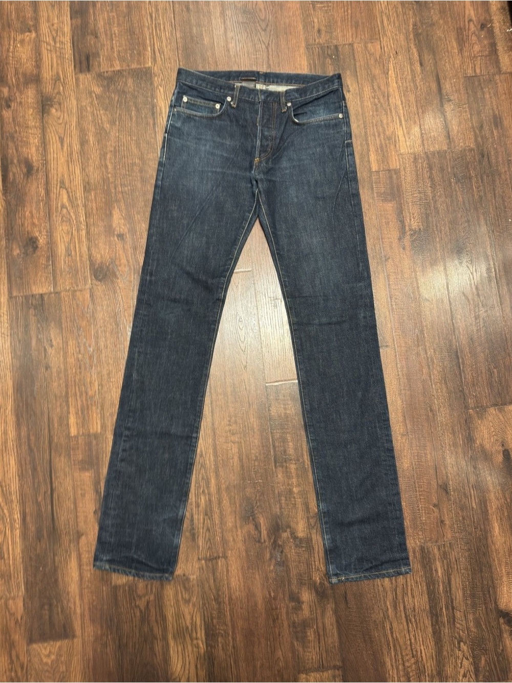 Dior Homme Hedi Slimane Raw Blue Jeans